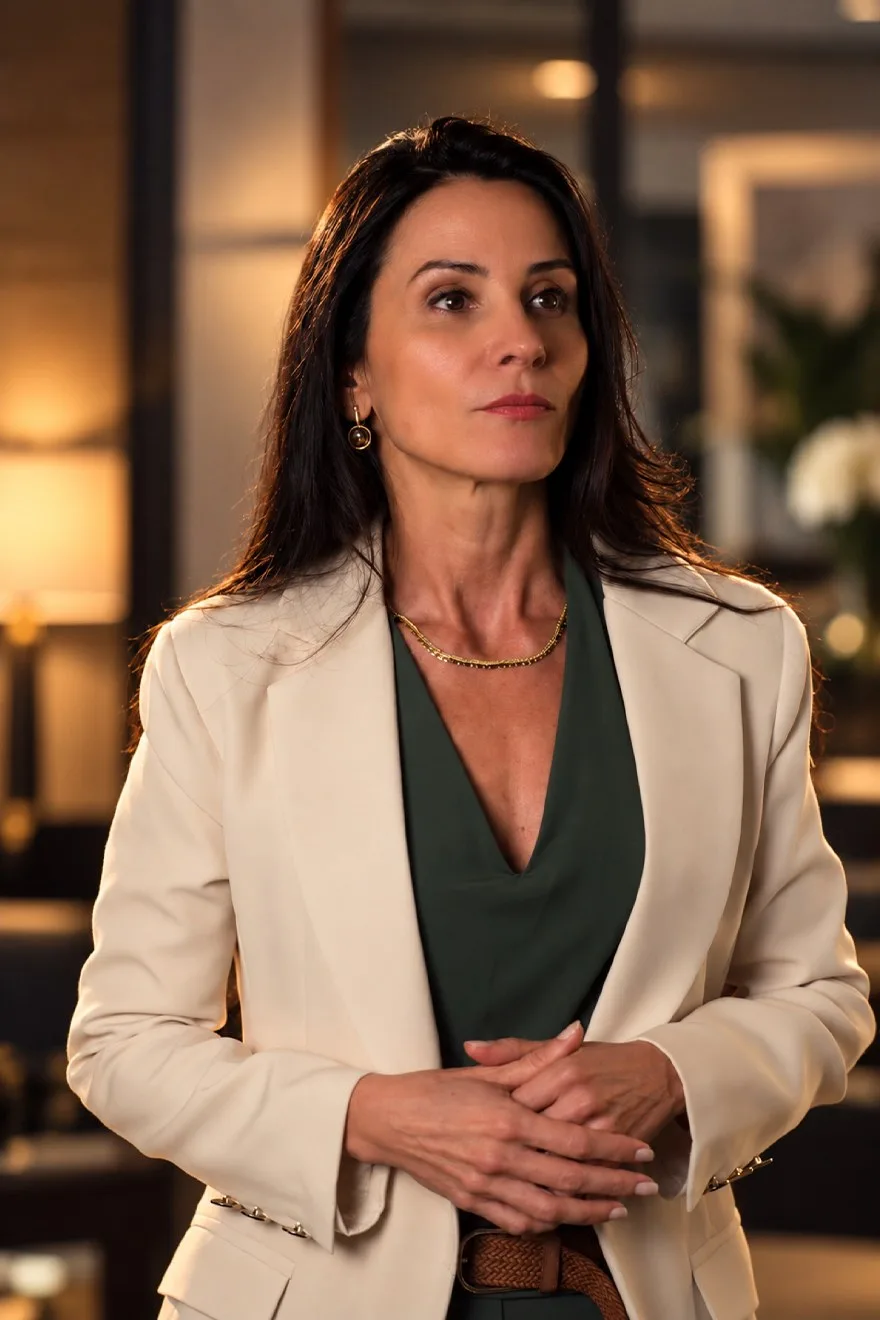 Dra. Carolina Mergulhão de blazer